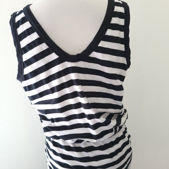 Sundry Ruched Tank Dress Striped XL - Picture 7 of 13